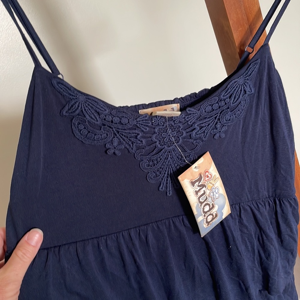 Mudd Ruffled Spaghetti Strap Top - Picture 2 of 4